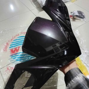 Batok Totok Depan Front Handle Cover Vario Tekno Karbu VIOLET KVBS 2009 2010 2011 2012 2013 Merk Win