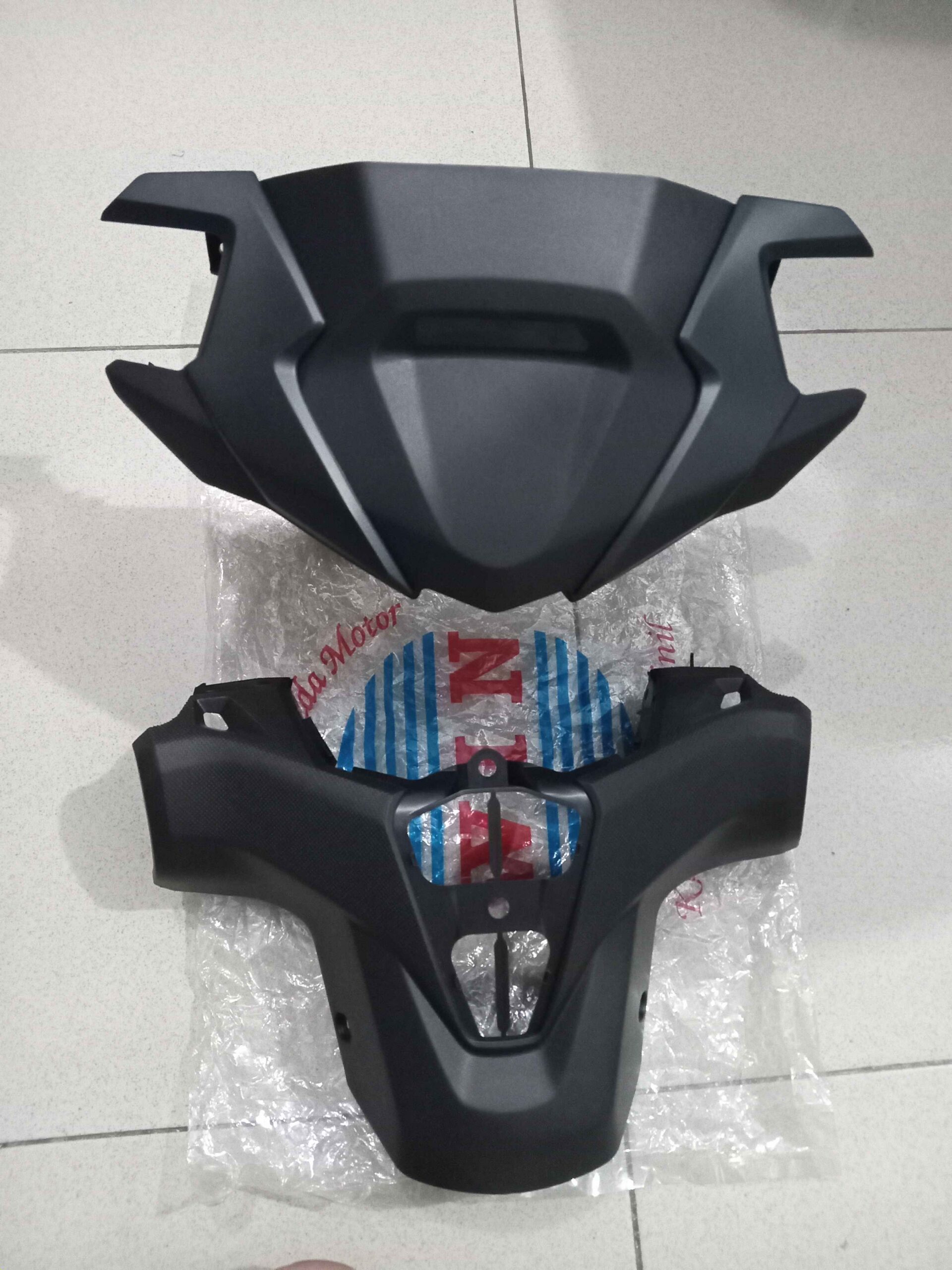 Batok Totok Depan Belakang Front Rear Handle Cover + ACC Vario 160 HITAM DOFF K2S ABS 2022 2023 2024 2025 2026 MERK WIN