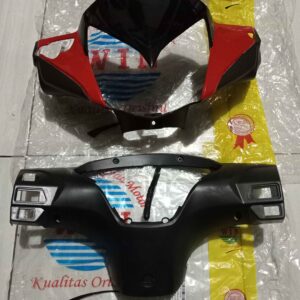 Batok Totok Depan Belakang Front Rear Handle Cover SUPRA X 125 BATMAN MERAH KVL 2007 2008 2009 2010 2011 2012 2013 Merk WIN