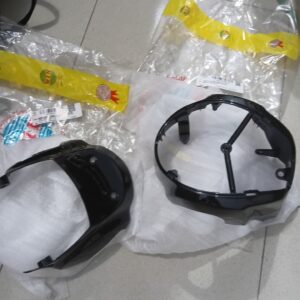 Batok Depan Front Handle Cover Bagian Atas Bawah Scoopy HITAM K2F PRESTIGE NOVEMBER 2020 2021 2022 2023 NOVEMBER 2024 MERK WIN