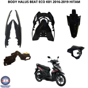 Body Bodi HALUS FULL SET 5 ITEM BEAT FI ESP ECO HITAM 2016 2017 2018 2019 MERK WIN