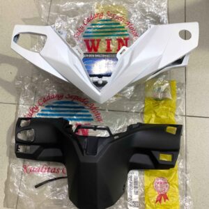 Batok Totok Depan Belakang Front Rear Handle Cover BEAT PUTIH LED DELUXE 2020 2021 2022 2023 Merk WIN