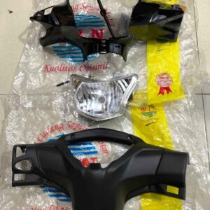 Batok Totok Depan Belakang Front Rear Handle Cover + Reflektor REVO FI REVO X REVO FIT FI HITAM 2014-SEKARANG Merk WIN