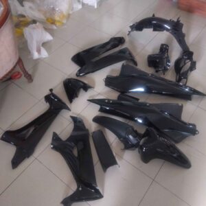 COMPLETE KOMPLIT FULL SET 11 ITEM BODY BODI KARISMA X HITAM 2003 2004 2005 MERK WIN