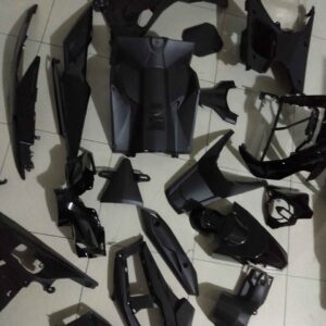 Complete Komplit Full Set 17 ITEM Body Bodi BEAT ECO ESP HITAM K81 AGUSTUS 2016 2017 2018 2019 MERK WIN