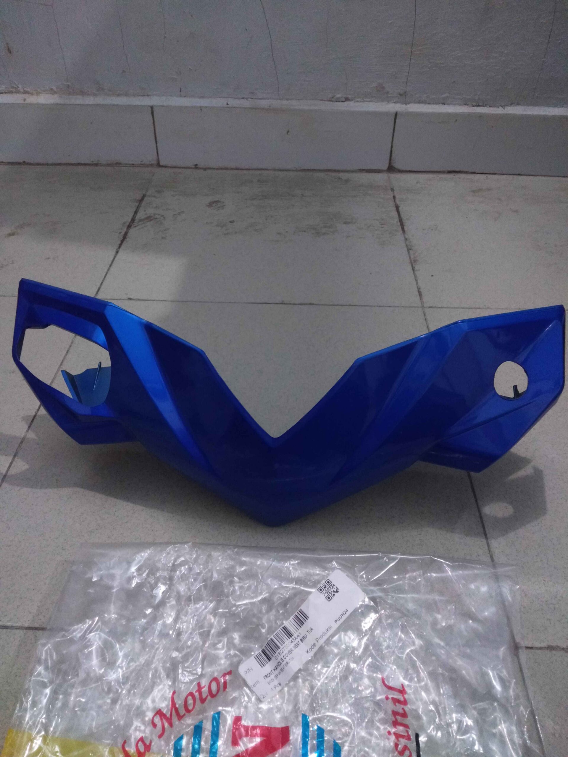 Batok Totok Depan Front Handle Cover BEAT KARBU BIRU TUA KVY 2008 2009 2010 2011 2012 Merk Win