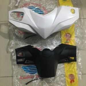 Batok Totok Depan Belakang Front Rear Handle Cover BEAT FI PUTIH K25 2012 2013 2014 STATER KASAR Merk Win