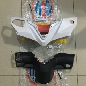 Batok Totok Depan Belakang Front Rear Handle Cover Non ISS BEAT PUTIH ESP ECO AGUSTUS 2016 2017 2018 2019 K81 Merk Win