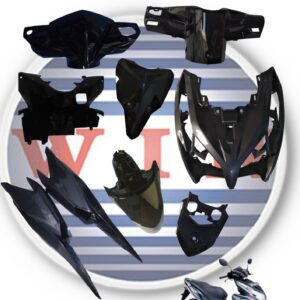 Body Bodi Halus FULL SET 8 ITEM VARIO TECHNO TEKNO 125 GRAY KZR 2012 2013 2014 MERK WIN