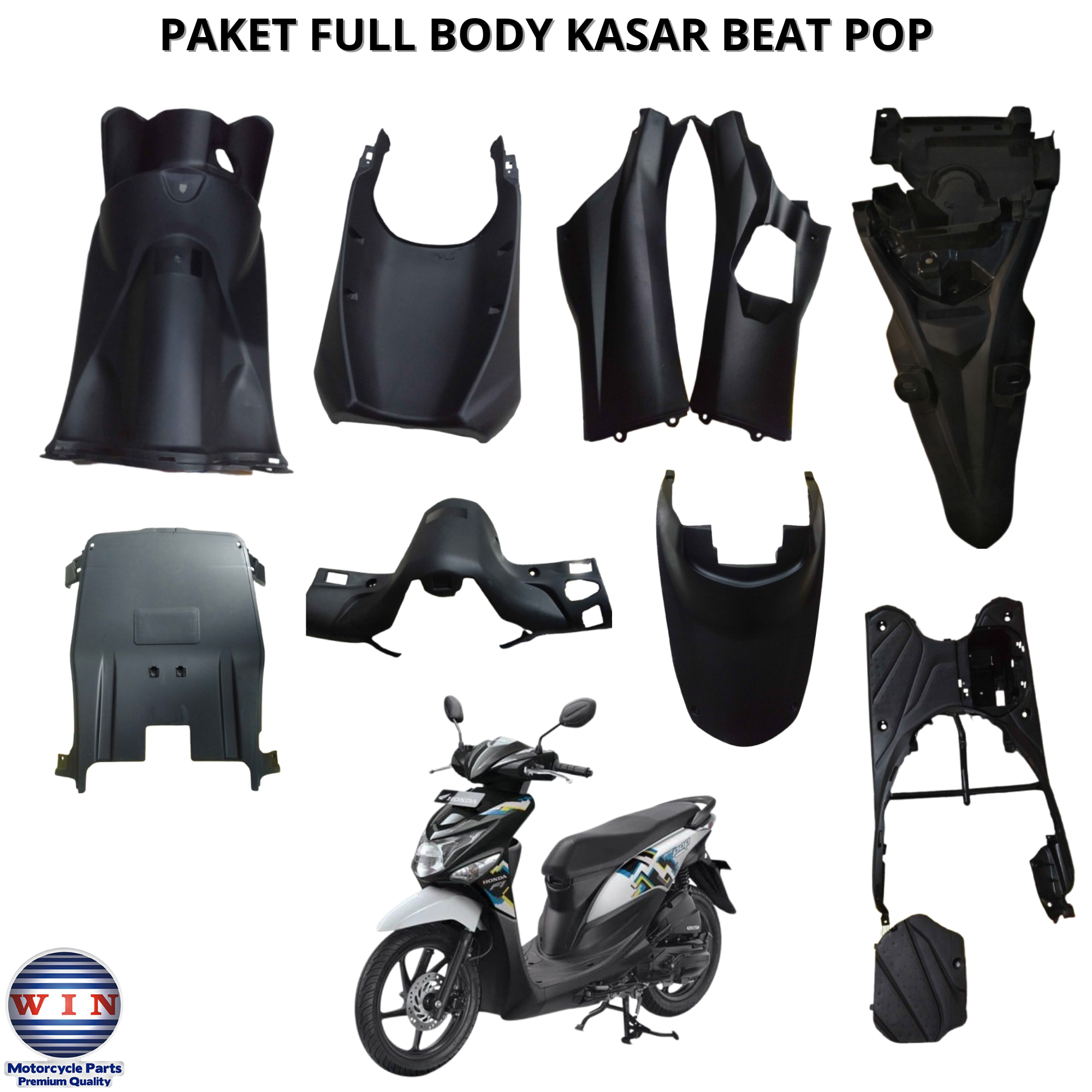 BODY KASAR FULL Set 8 ITEM Body Bodi BEAT POP K61 2014 2015 2016 2017 2018 Merk Win