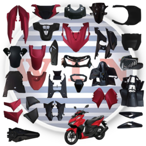 Complete Komplit Body Bodi Kap FULL Set 26 ITEM Vario 160 MERAH DOFF K2S 2022 2023 2024 MERK WIN