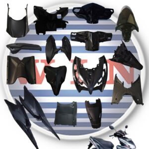 Complete Body FULL Set 15 ITEM Body Bodi VARIO TEKNO 125 GRAY KZR 2012 2013 2014 MERK WIN