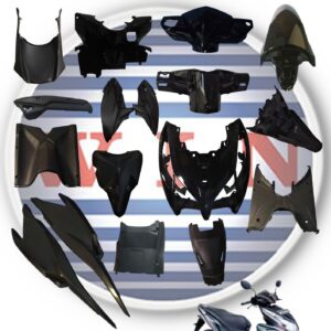 Complete Body FULL Set 15 ITEM Body Bodi VARIO TEKNO 125 HITAM KZR 2012 2013 2014 MERK WIN