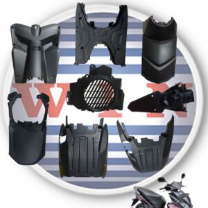 Body Bodi Kap Kasar Full Set 8 Item Vario Techno Tekno 110 Karbu KVBS 2009 2010 2011 2012 2013 MERK WIN